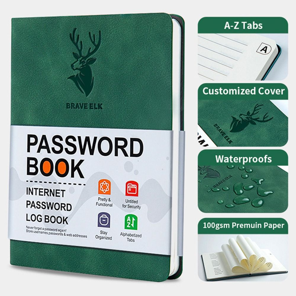Address Home Office - Alphabetical Tabs B6 Password Book PU