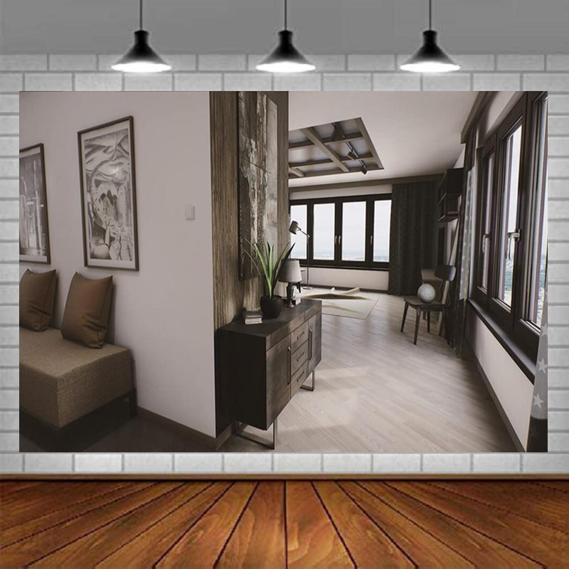 Home Office Background For Zoom - Office Photography Backdrop Conference Zoom For