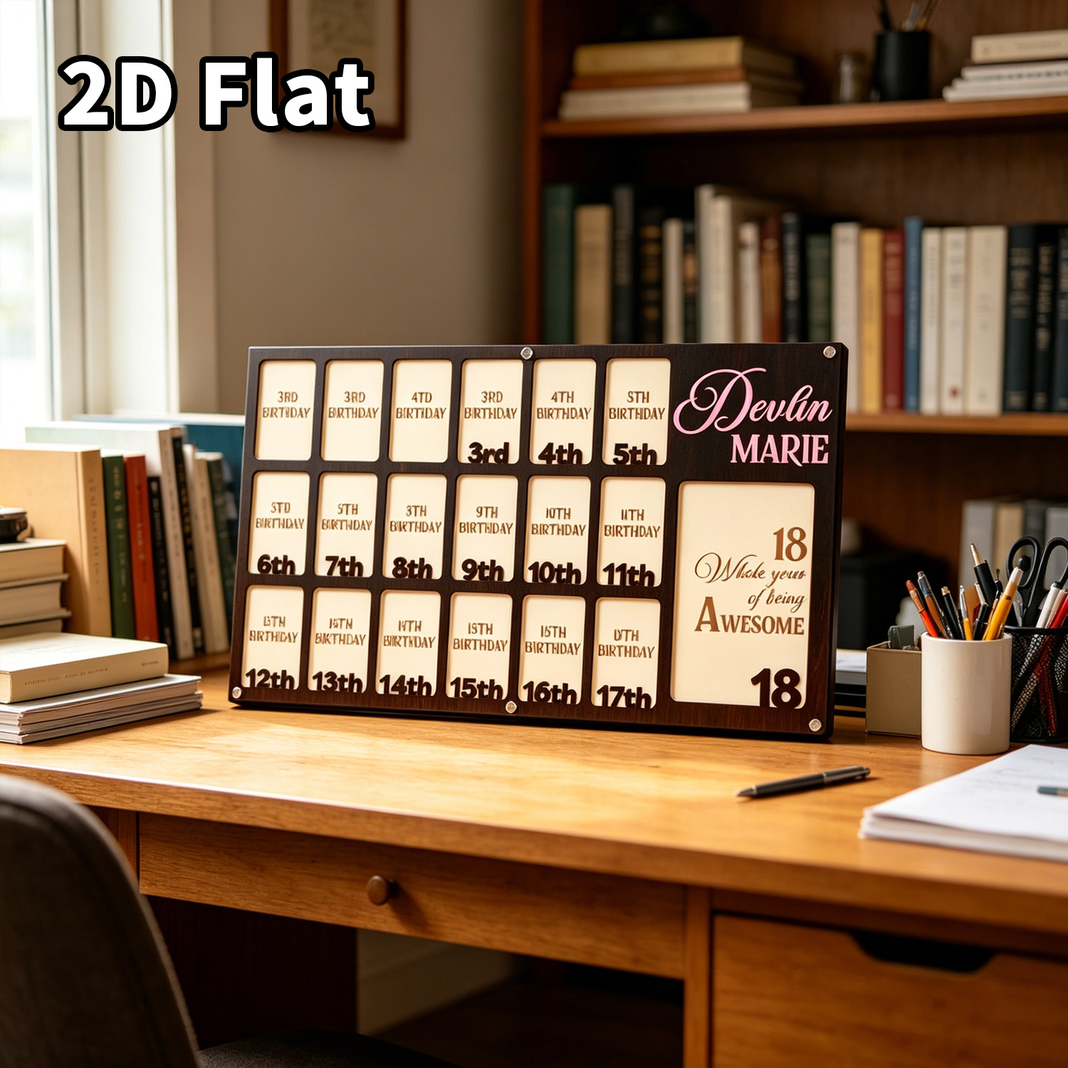 Home Office Gifts - 1Pc Custom Grade Photo Frame Wooden