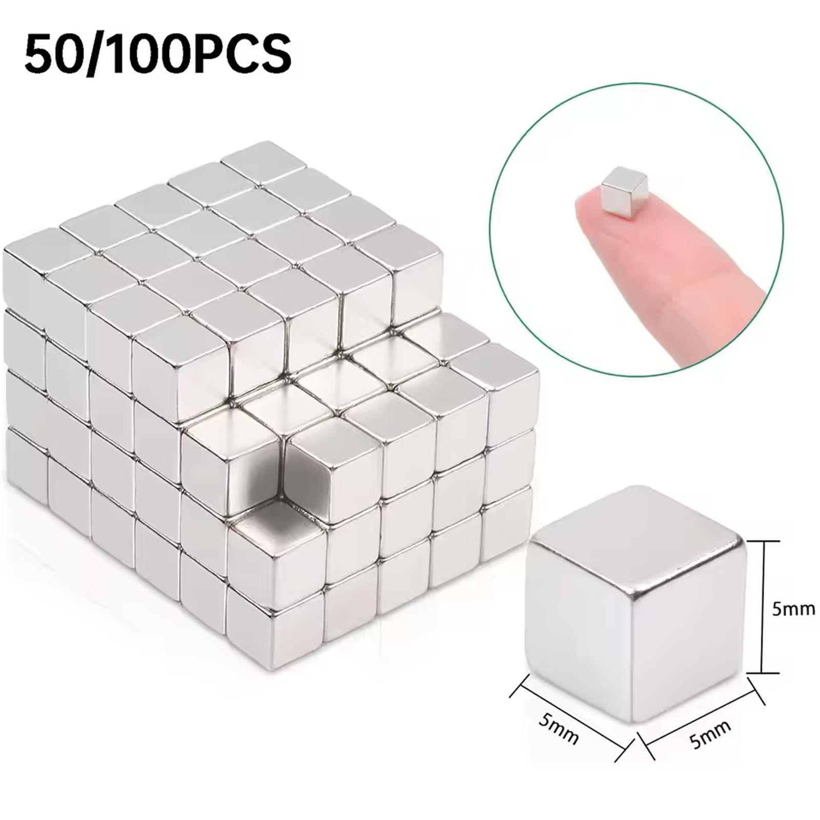 Whiteboard Magnetic - 50/100 Pcs Small Square Magnetic Cubes