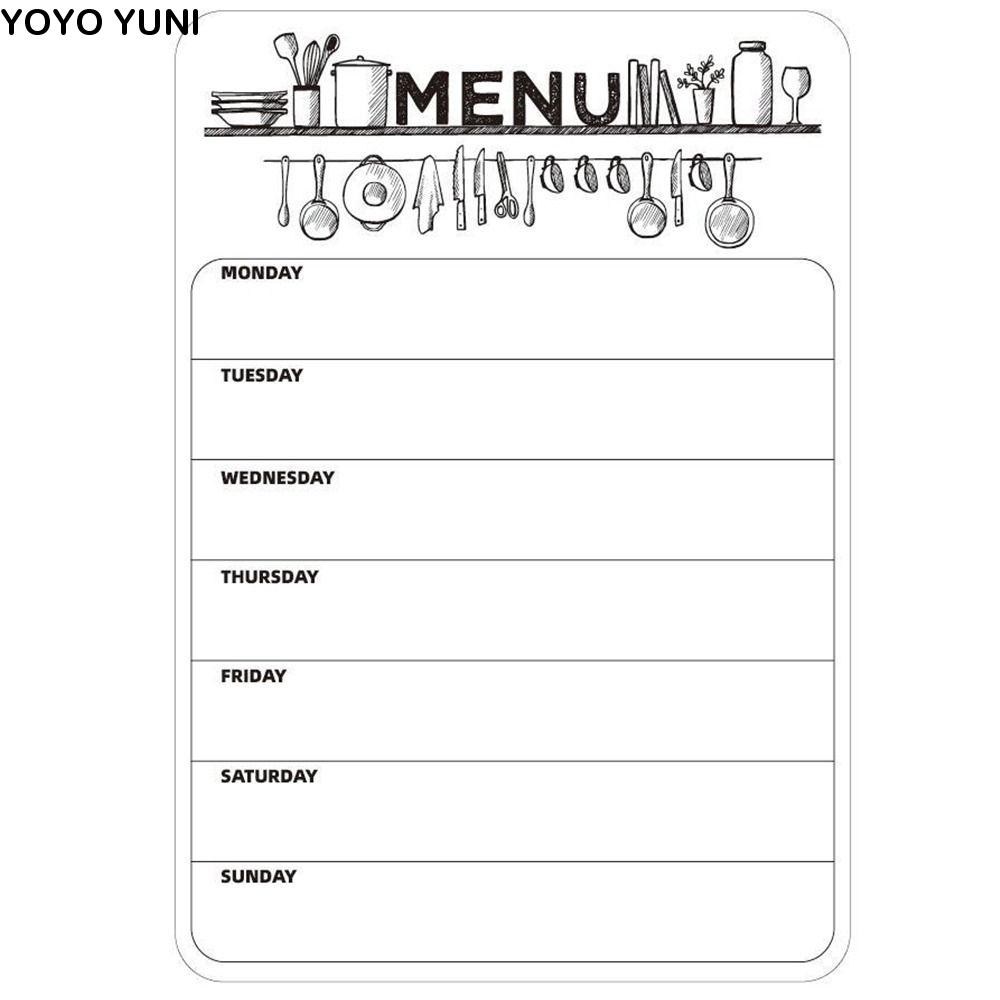 Whiteboard Magnetic - INS Plan Notepad Memo Magnetic Sticker