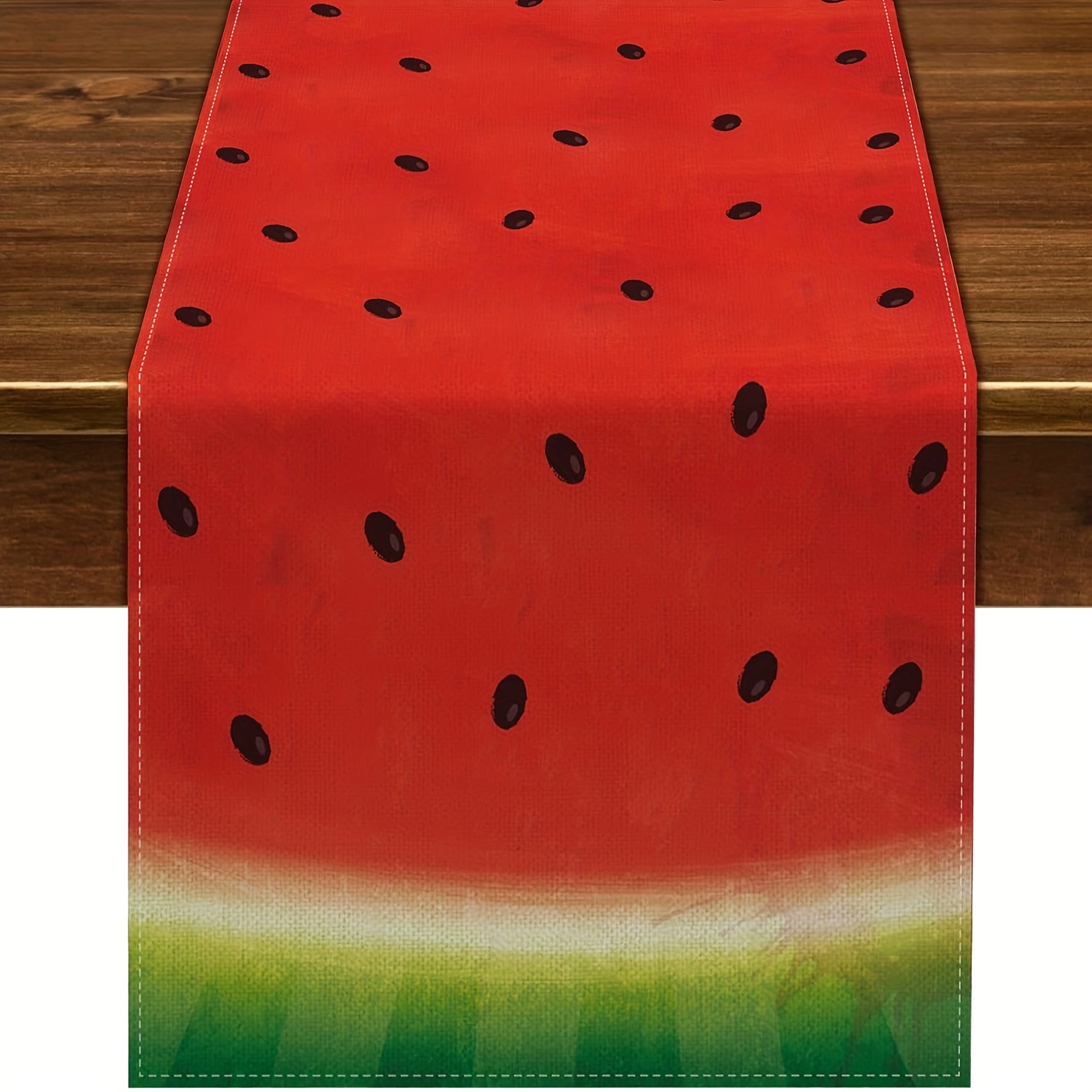 Home Office News - Summer Watermelon Fruit Table Runner Durable