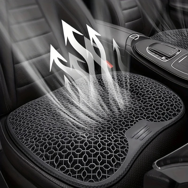 Mesh Back Cushion - New gel seat cushion, car honeycomb