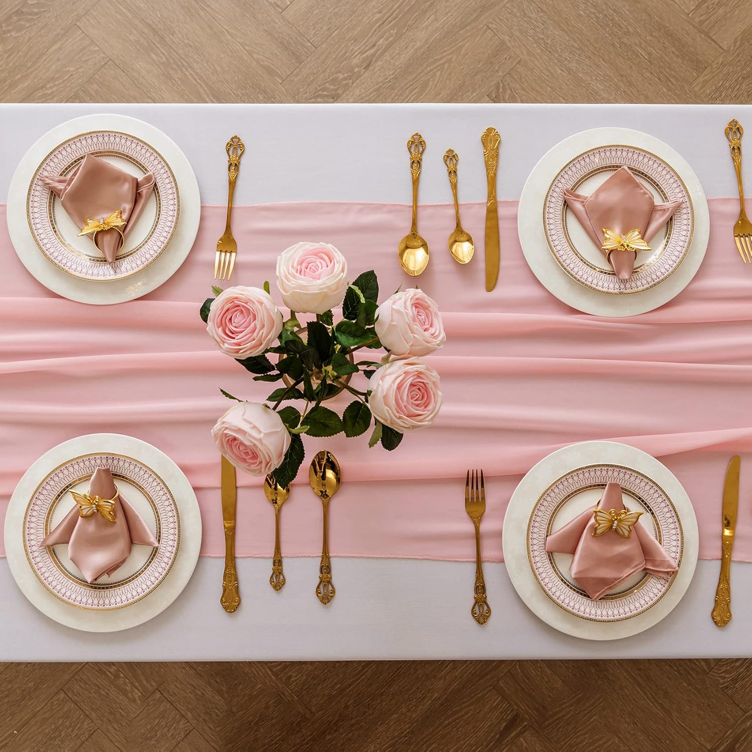 Home Office News - Boho Wedding Table Runner Sheer Chiffon