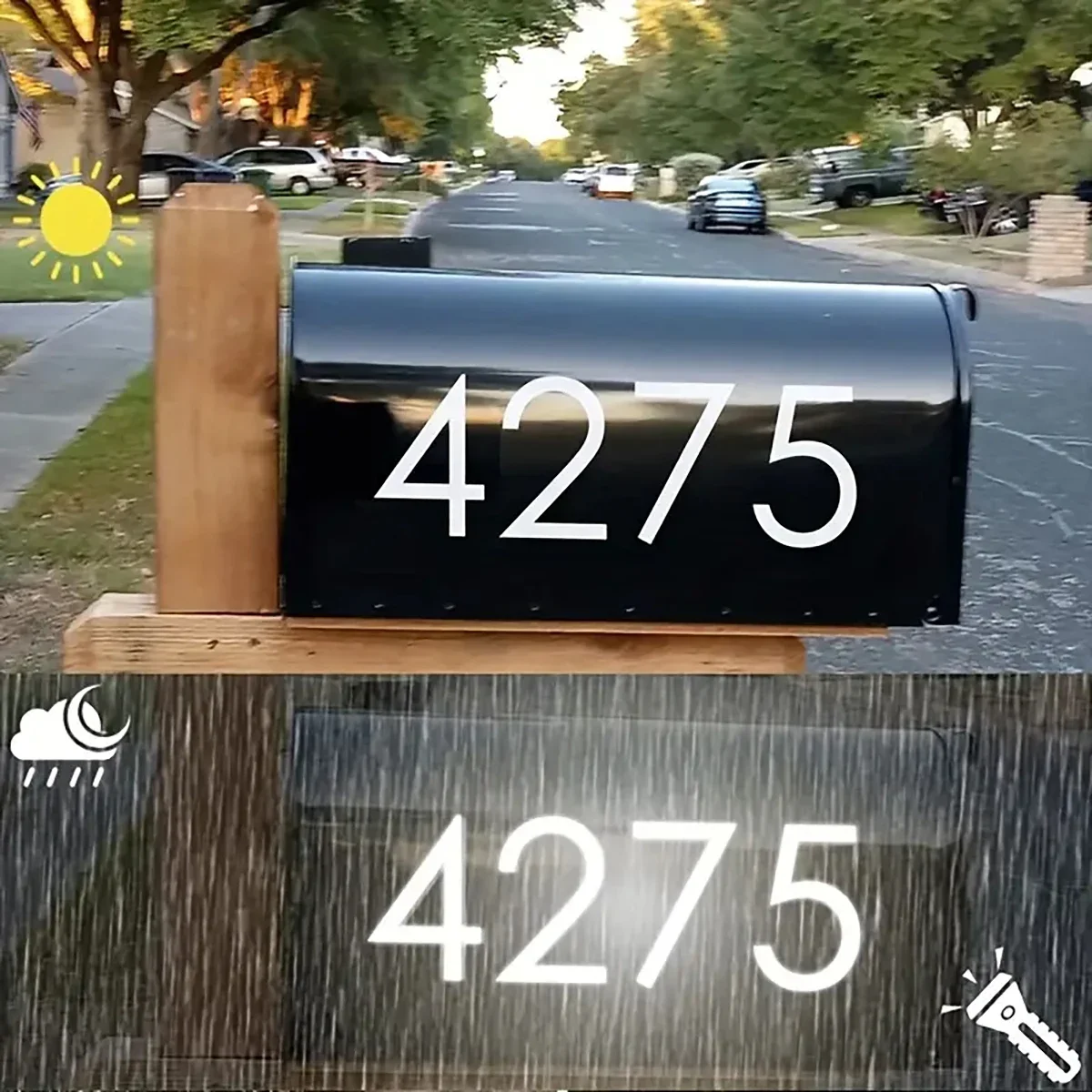 Address Home Office - Reflective Digital stickers mailbox stickers and