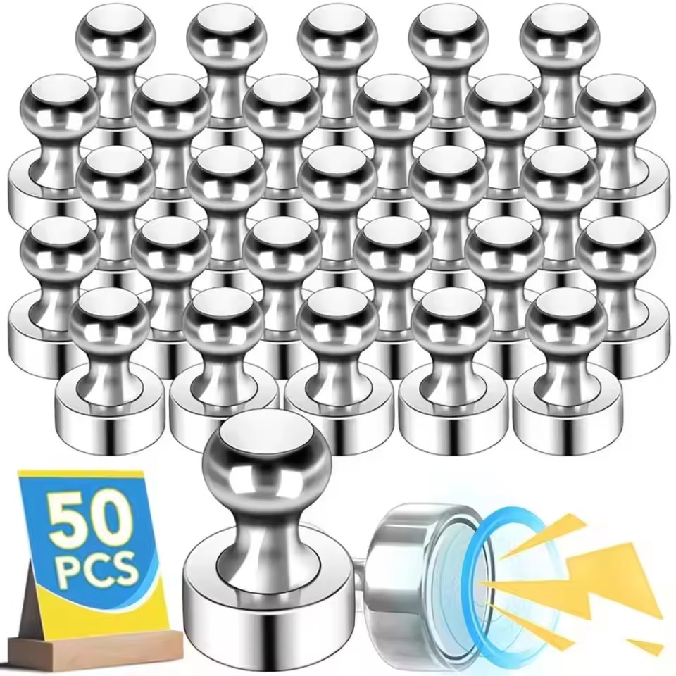 Whiteboard Magnetic - 50/1PCS Neodymium Magnetic Thumbtacks Strong Magnet