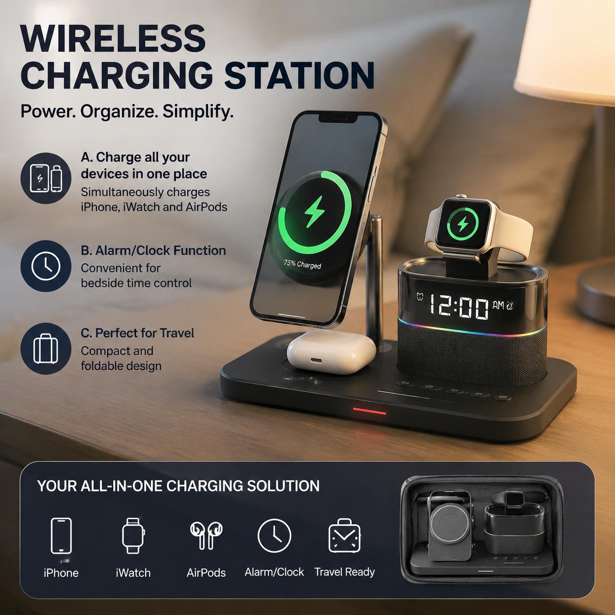 Magnetic Wireless Charging Sta - Home Office Gadgets review and price