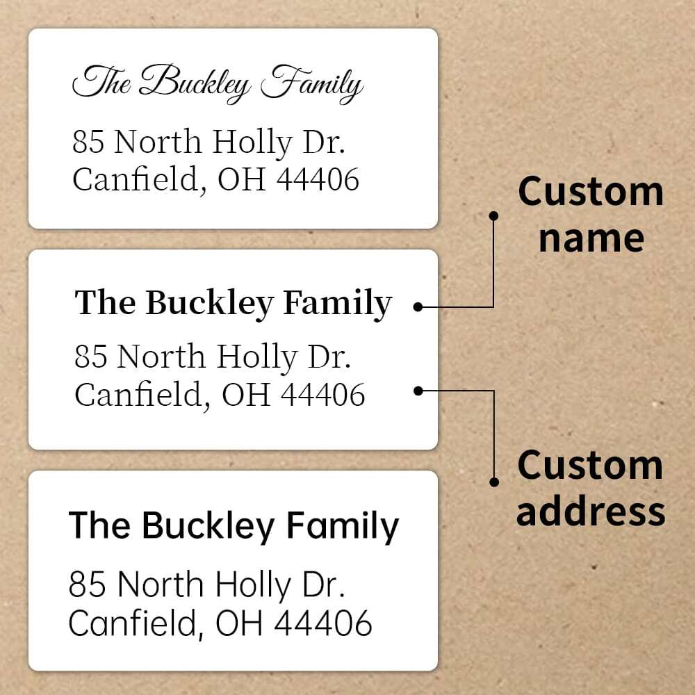 Custom White Personalized Retu - Address Home Office review and price