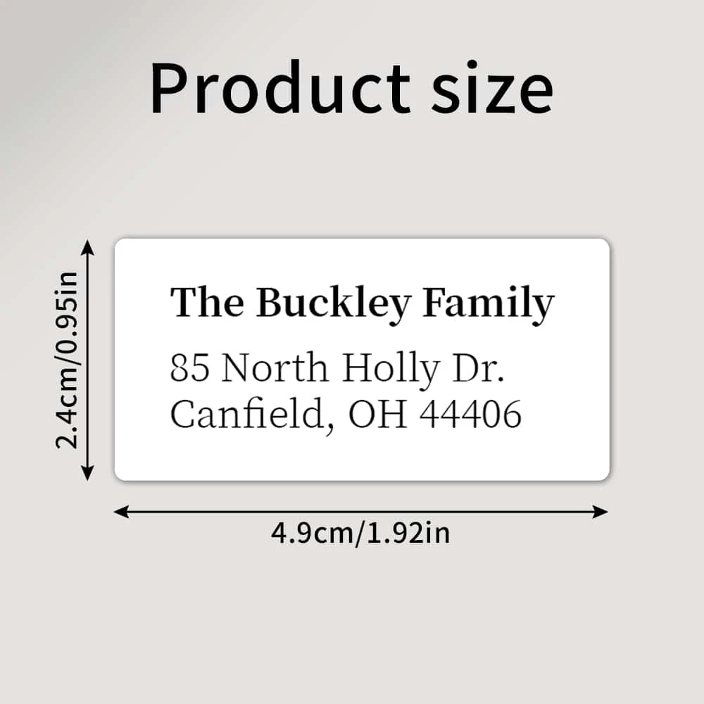 Custom White Personalized Retu - Address Home Office review and price