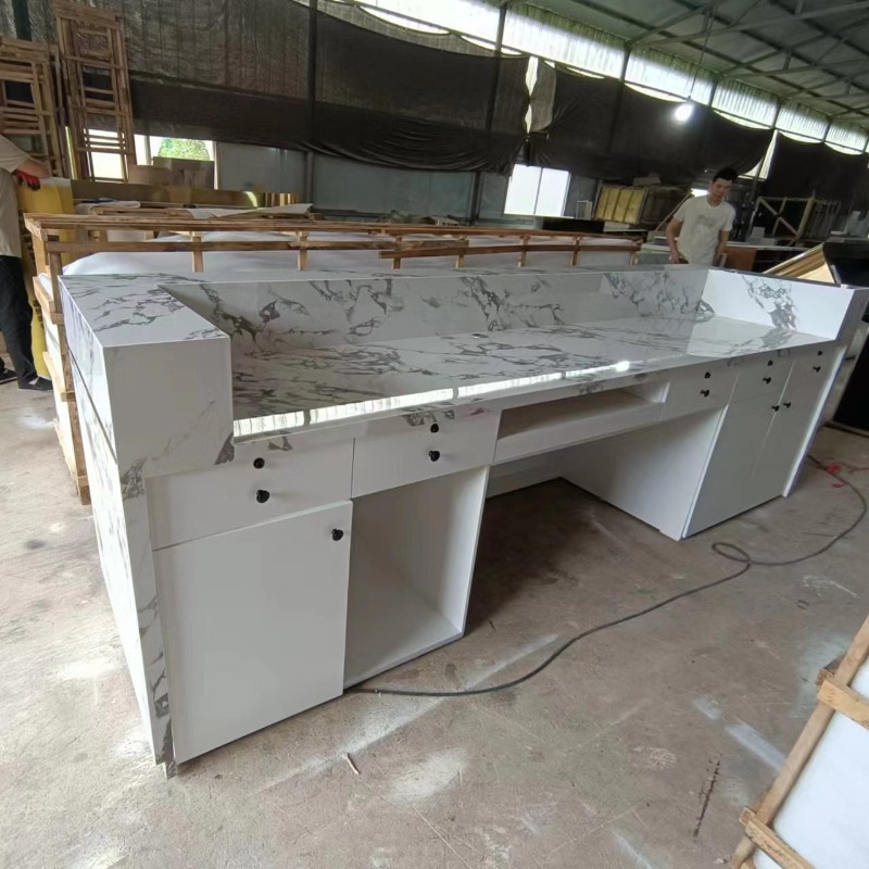 Floor Elegant Reception Desk L - Home Office Tienda review and price