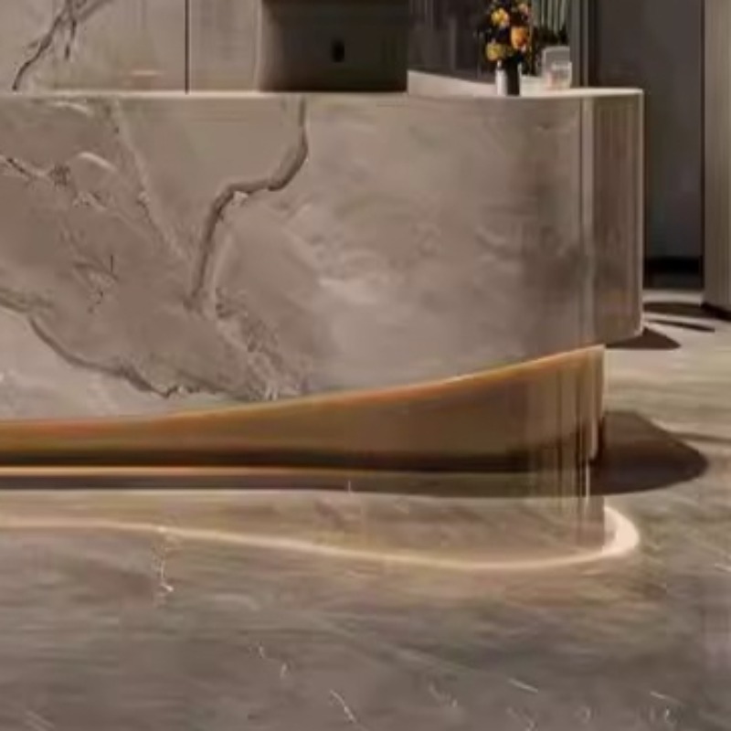 Floor Elegant Reception Desk L - Home Office Tienda review and price