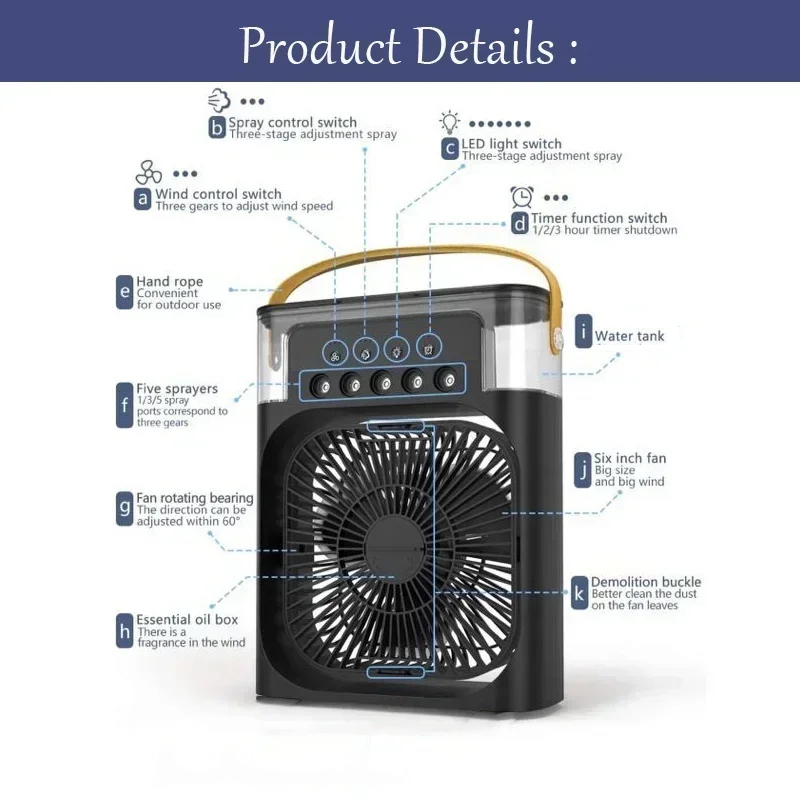 3 In 1 Mini Air Conditioner Ho - Home Office Gadgets review and price