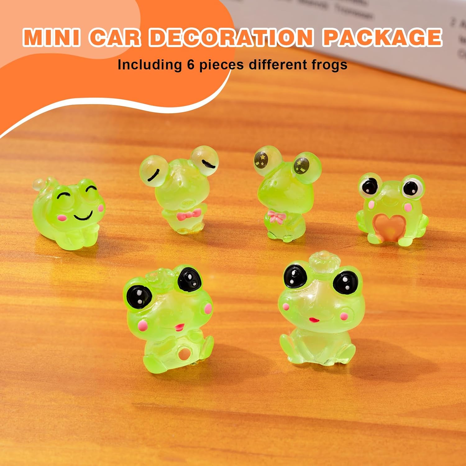 6PCS Fun Luminous Frog Car Das - Home Office With View review and price