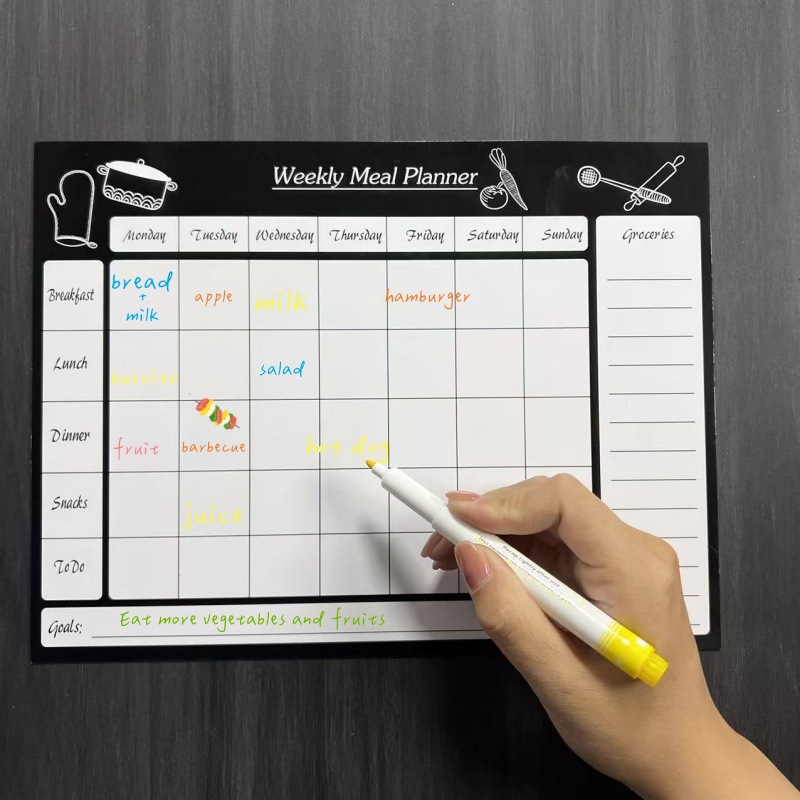 Erasable Week Meal Planner Sof - Whiteboard Magnetic review and price