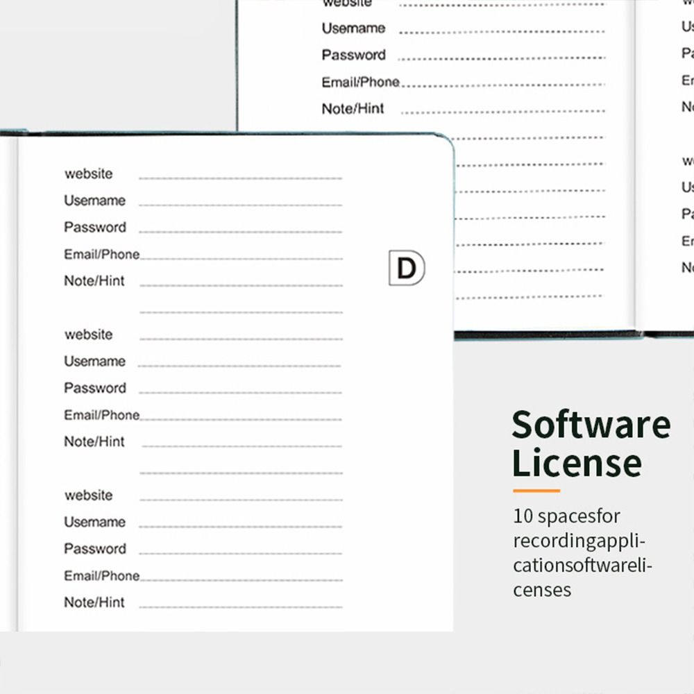 Alphabetical Tabs B6 Password  - Address Home Office review and price