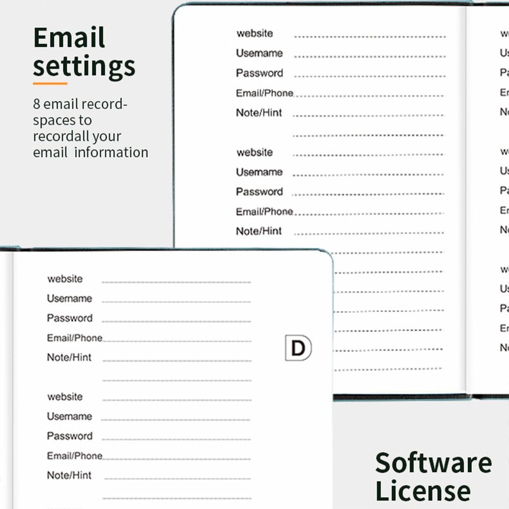 Alphabetical Tabs B6 Password  - Address Home Office review and price