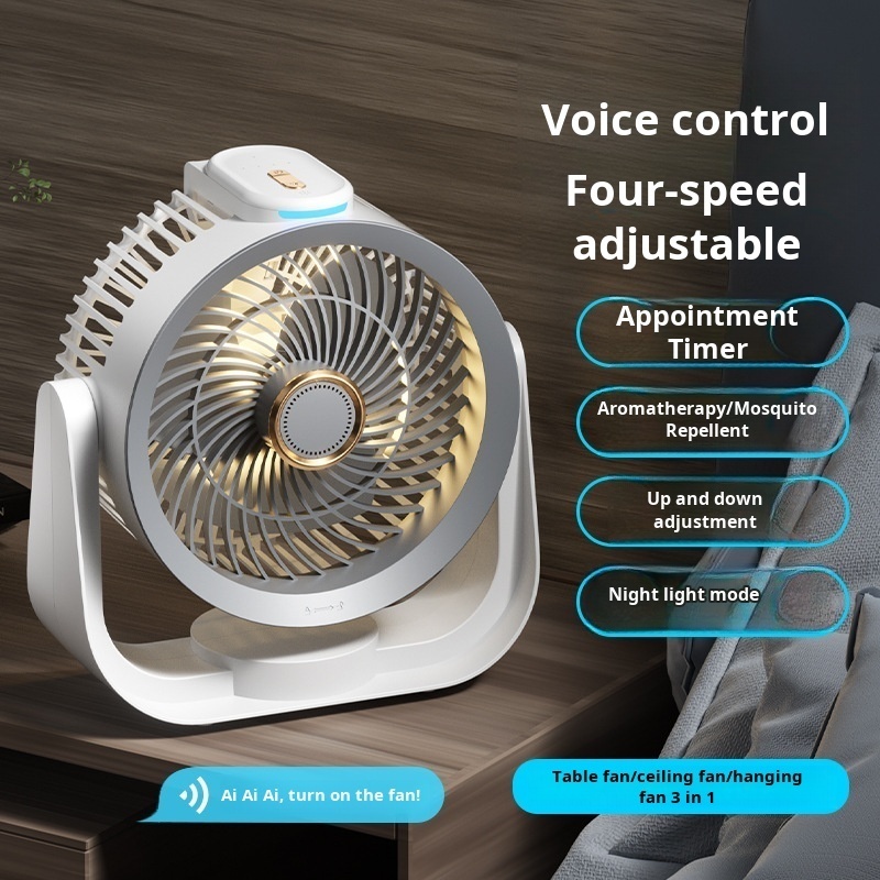 Smart Desk Fan Voice Activated - Home Office Gadgets review and price