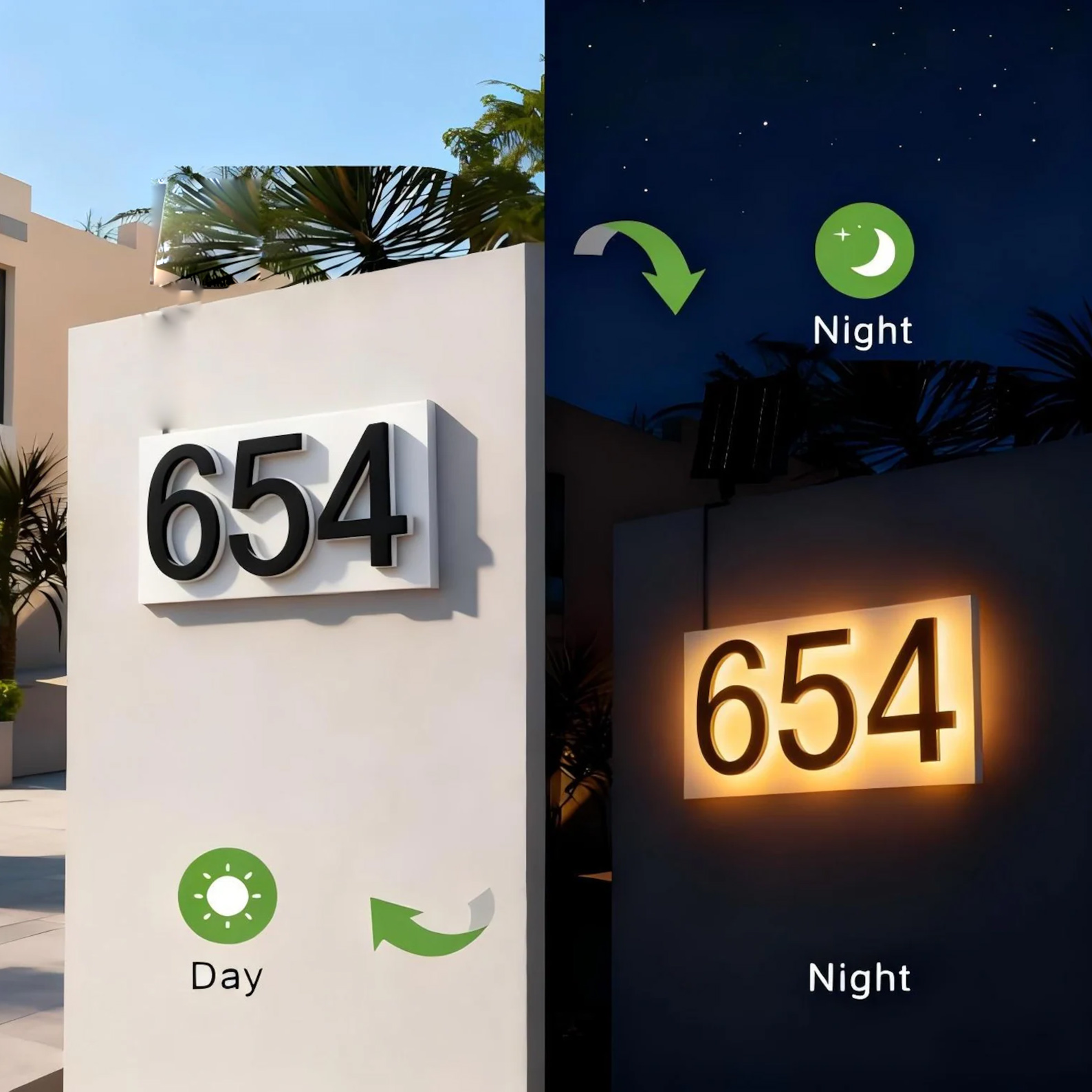 Modern Metal House Numbers,Cus - Address Home Office review and price