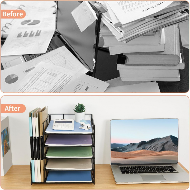 5-Tier Multi-Layer File Rack O - Letter Tray Desk review and price