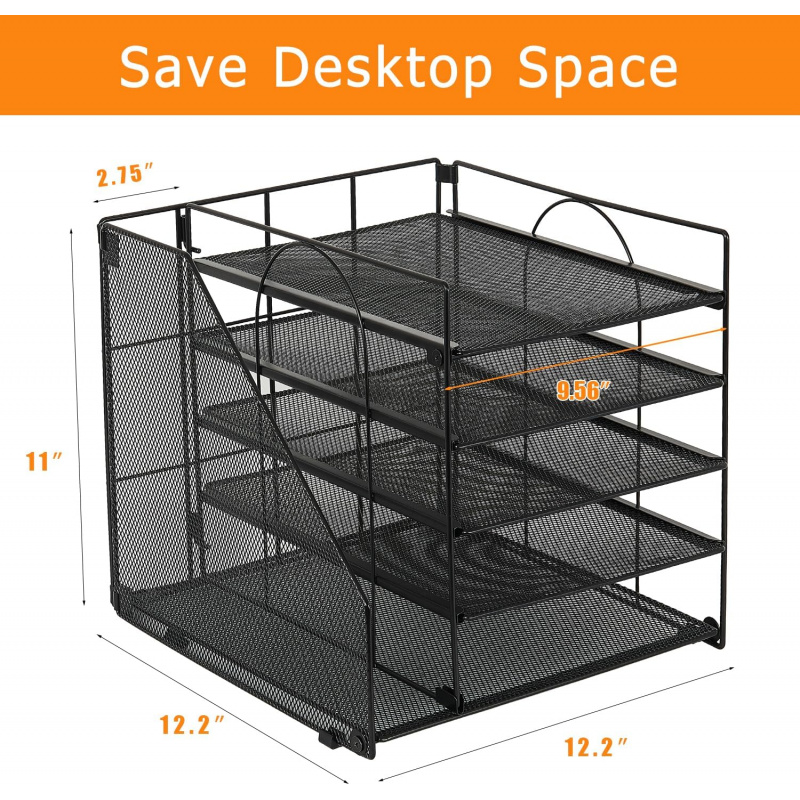 5-Tier Multi-Layer File Rack O - Letter Tray Desk review and price