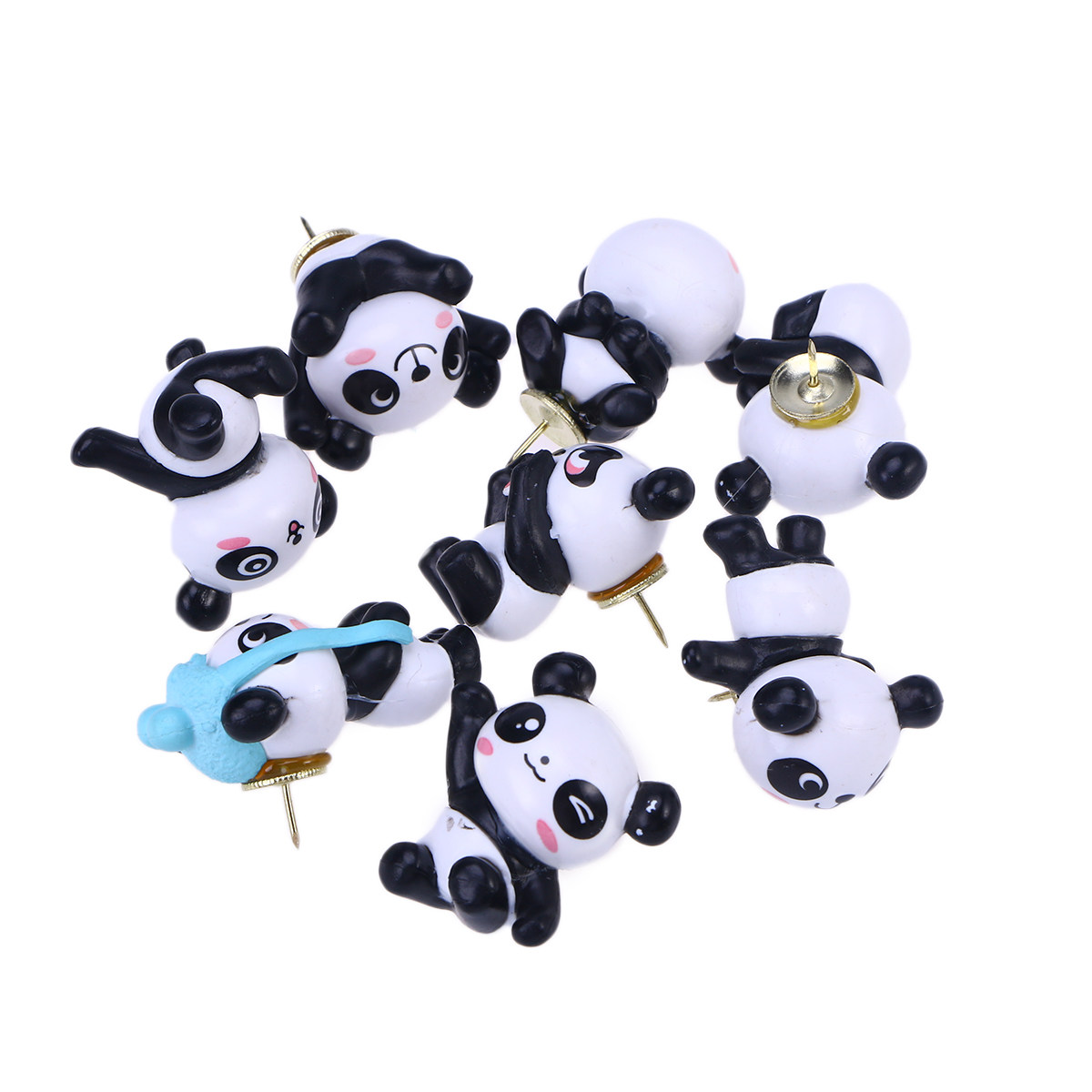 8 pcs Cute Panda Plastic Thumb - Address Home Office review and price