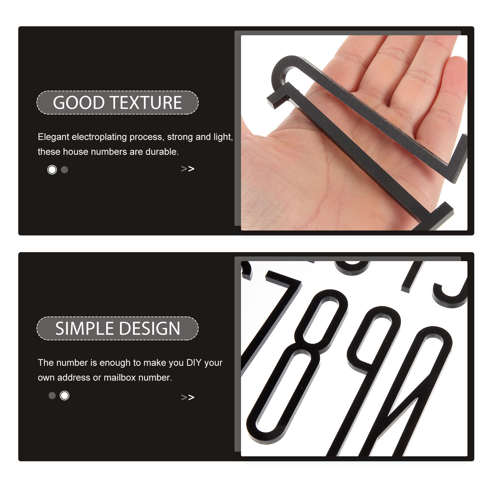 10Pcs Numbers 3D Raised Design - Address Home Office review and price