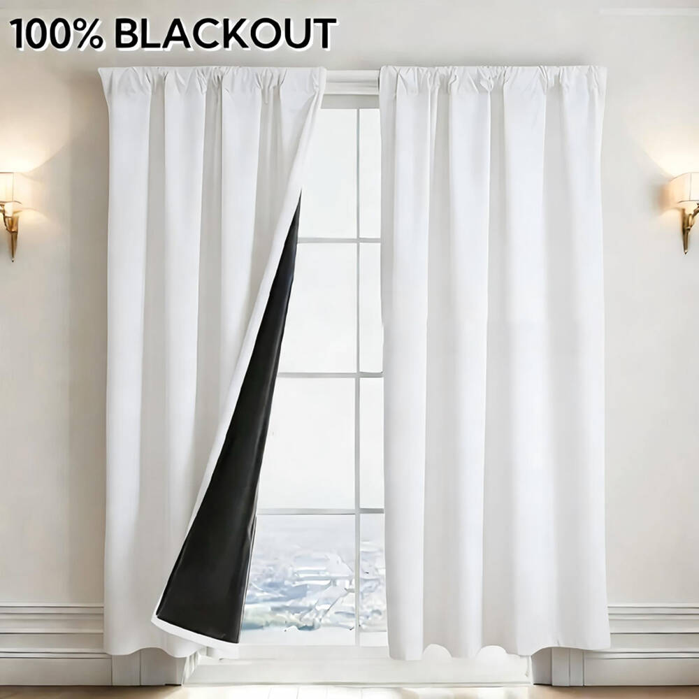 1pc 100% Blackout Curtain with - Home Office Gadgets review and price