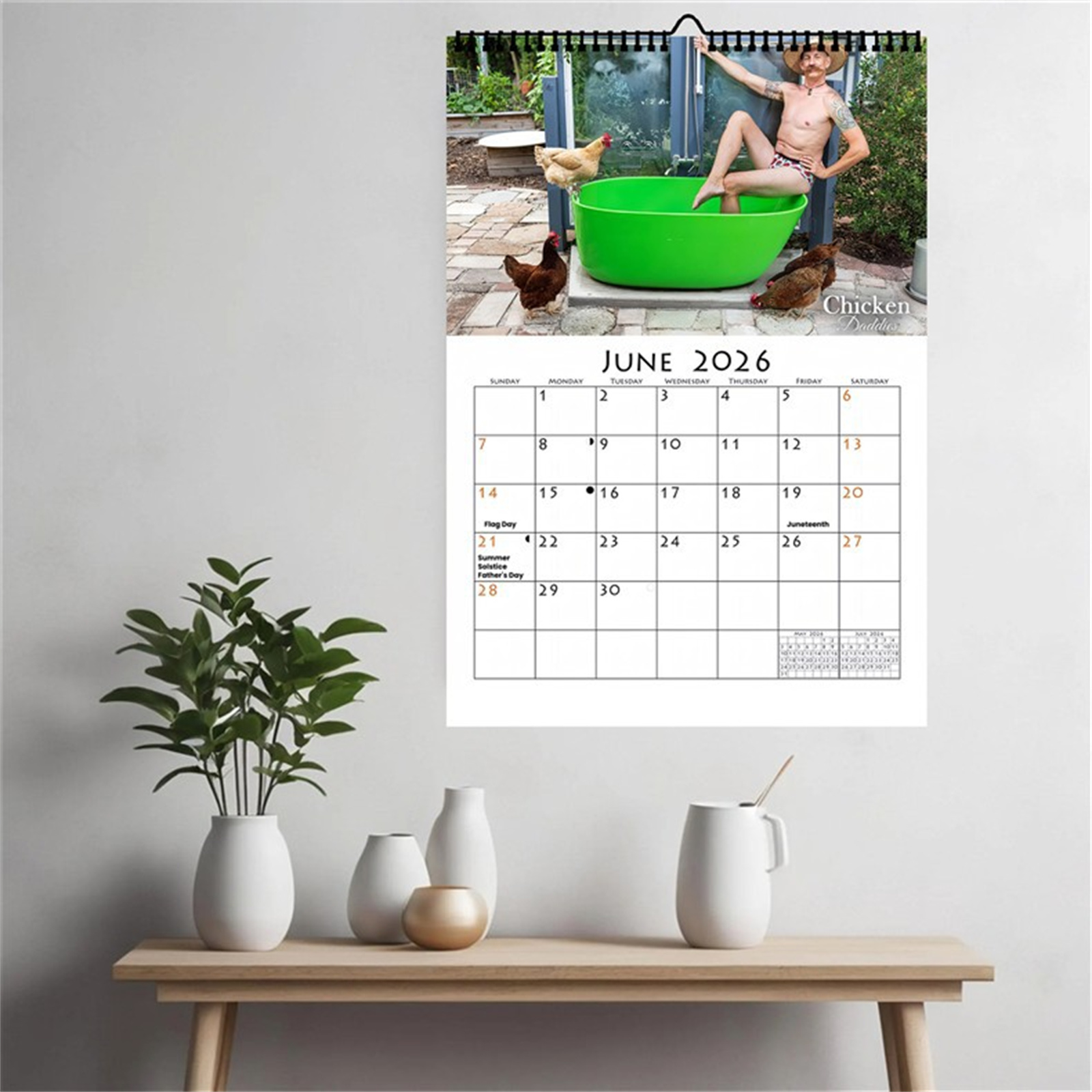 2026 Funny Chicken Daddy Wall  - Home Office Gifts review and price