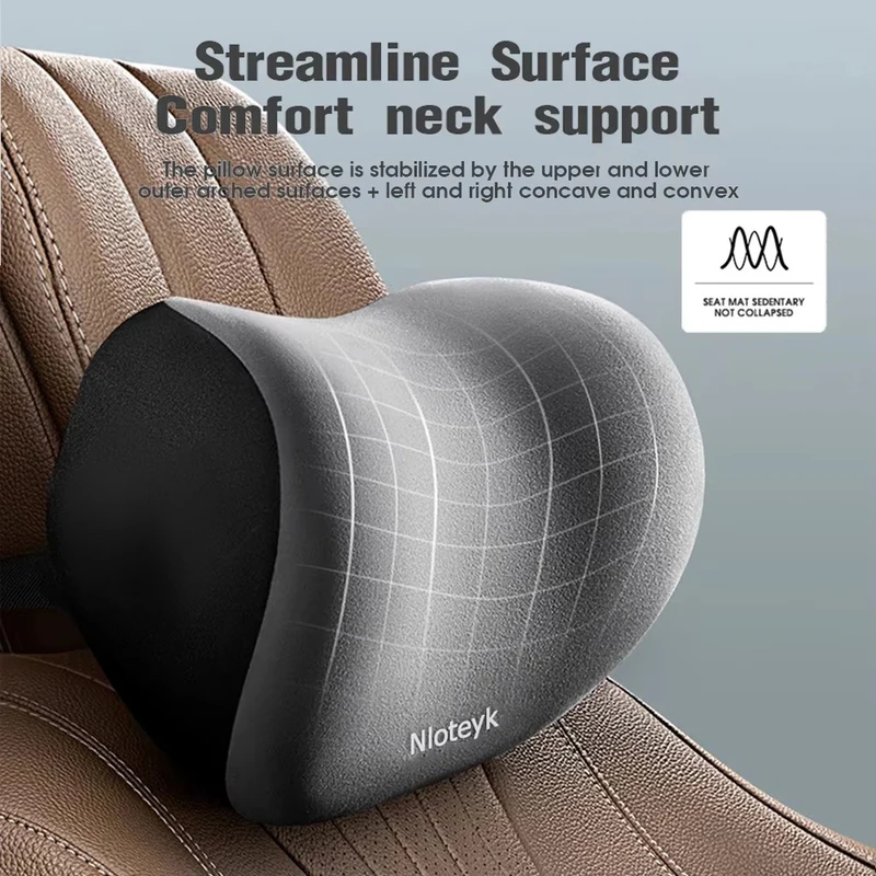Car Neck Pillow Memory Foam Pr - Mesh Back Cushion review and price
