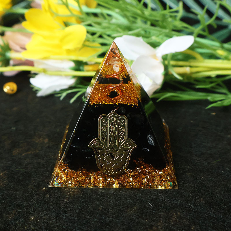 Hamsa Hand Resin Crystal Pyram - Home Office Gifts review and price