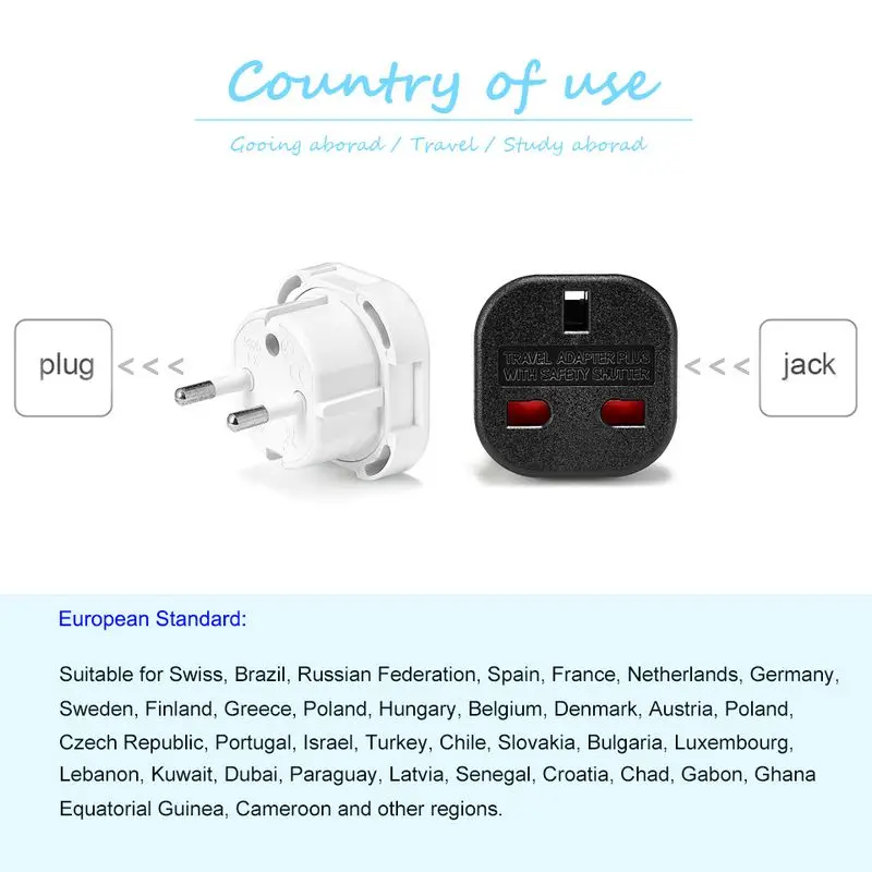 UK To EU Euro Electric Travel  - Home Office Uk review and price