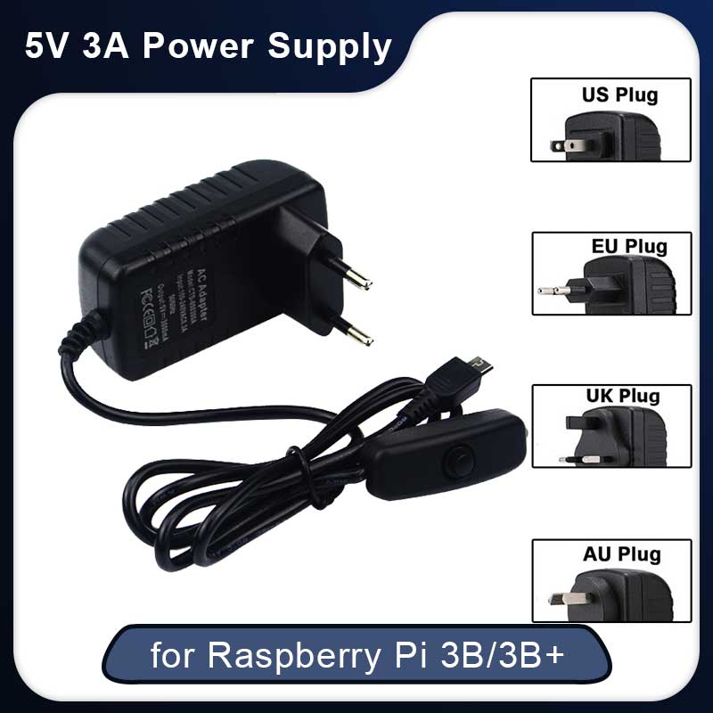 5V 3A Raspberry Pi 3 Model B+  - Home Office Uk review and price