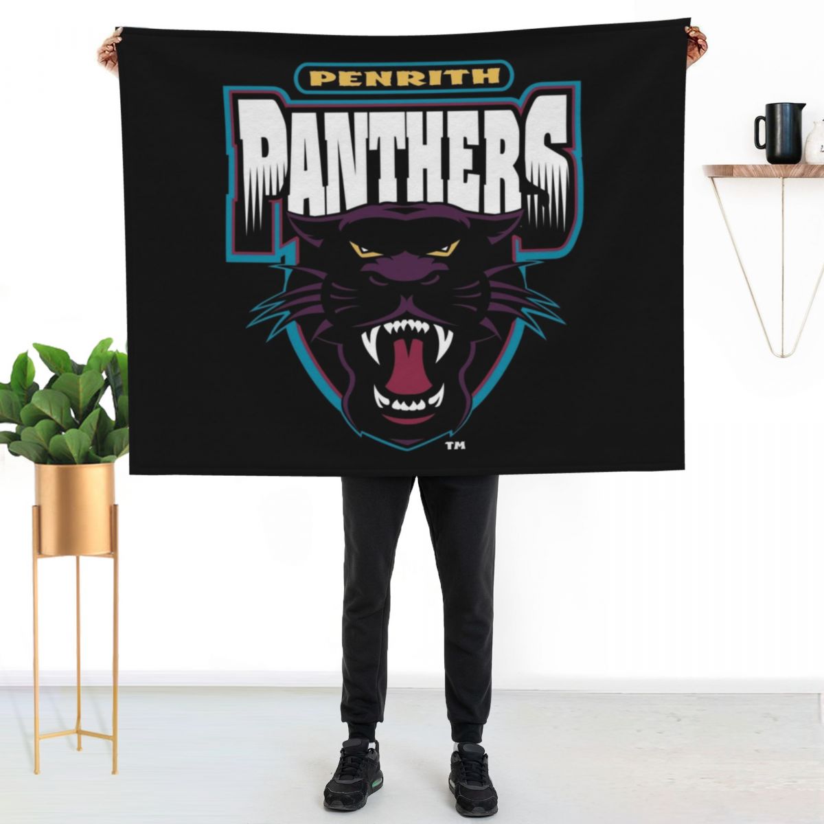 penrith city team logo Throw B - Home Office Logo review and price