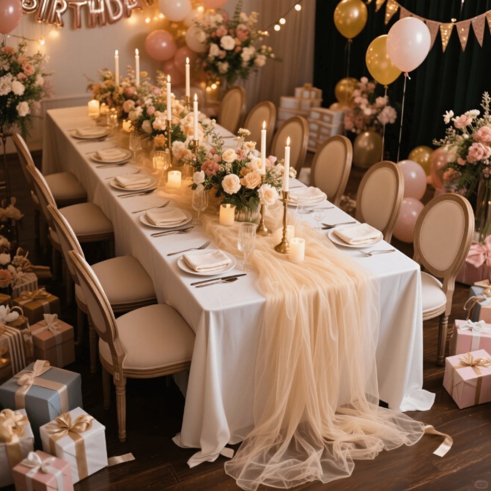 Wedding Sheer Table Runner, Bo - Home Office News review and price