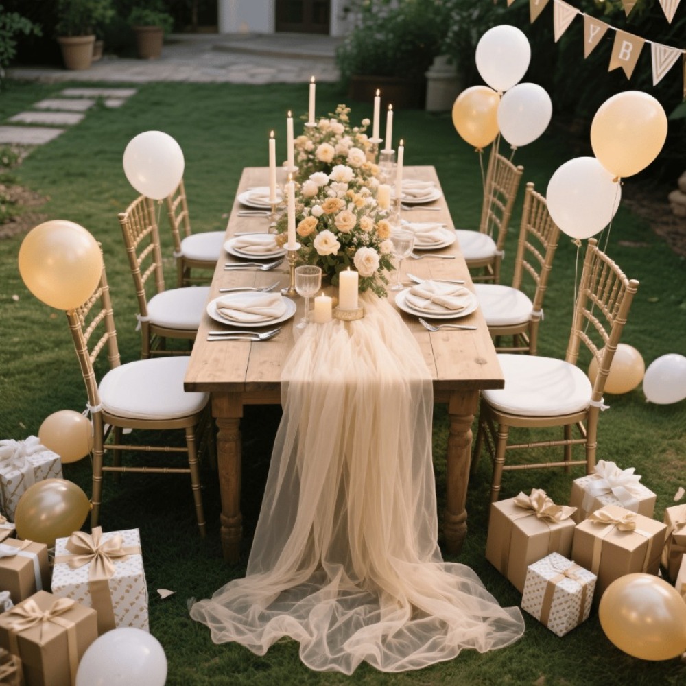 Wedding Sheer Table Runner, Bo - Home Office News review and price