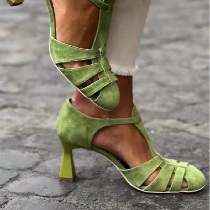 Women's Green Suede Kitten Hee - Home Office Size review and price