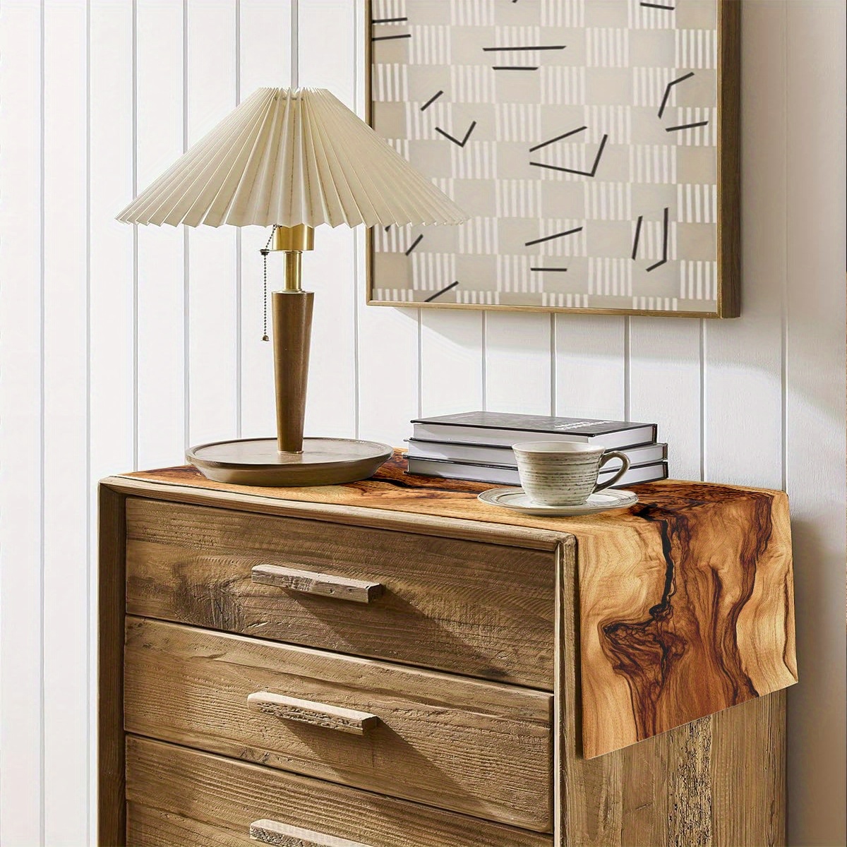 Natural Wood Grain Table Runne - Home Office News review and price