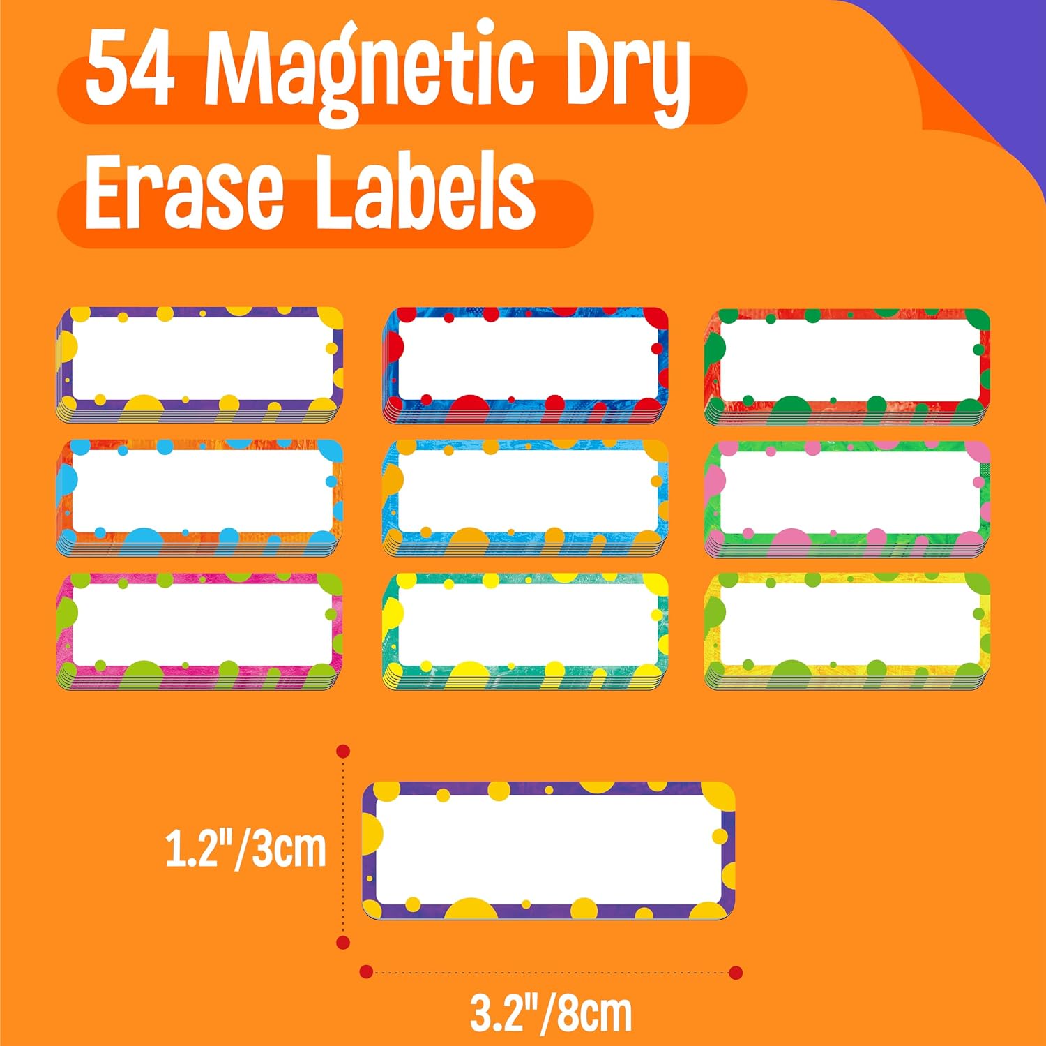54Pcs Magnetic Name Tags, Dry  - Whiteboard Magnetic review and price
