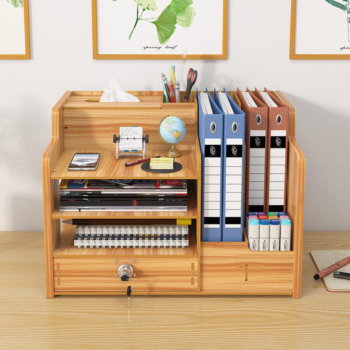 Home Organizer Rack Wooden Des - Letter Tray Desk review and price