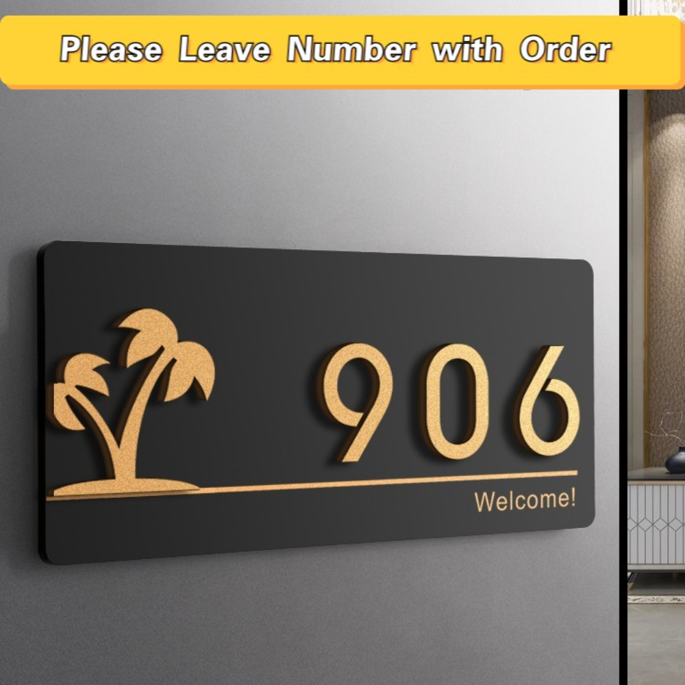 Acrylic Modern Door Plates Sho - Address Home Office review and price