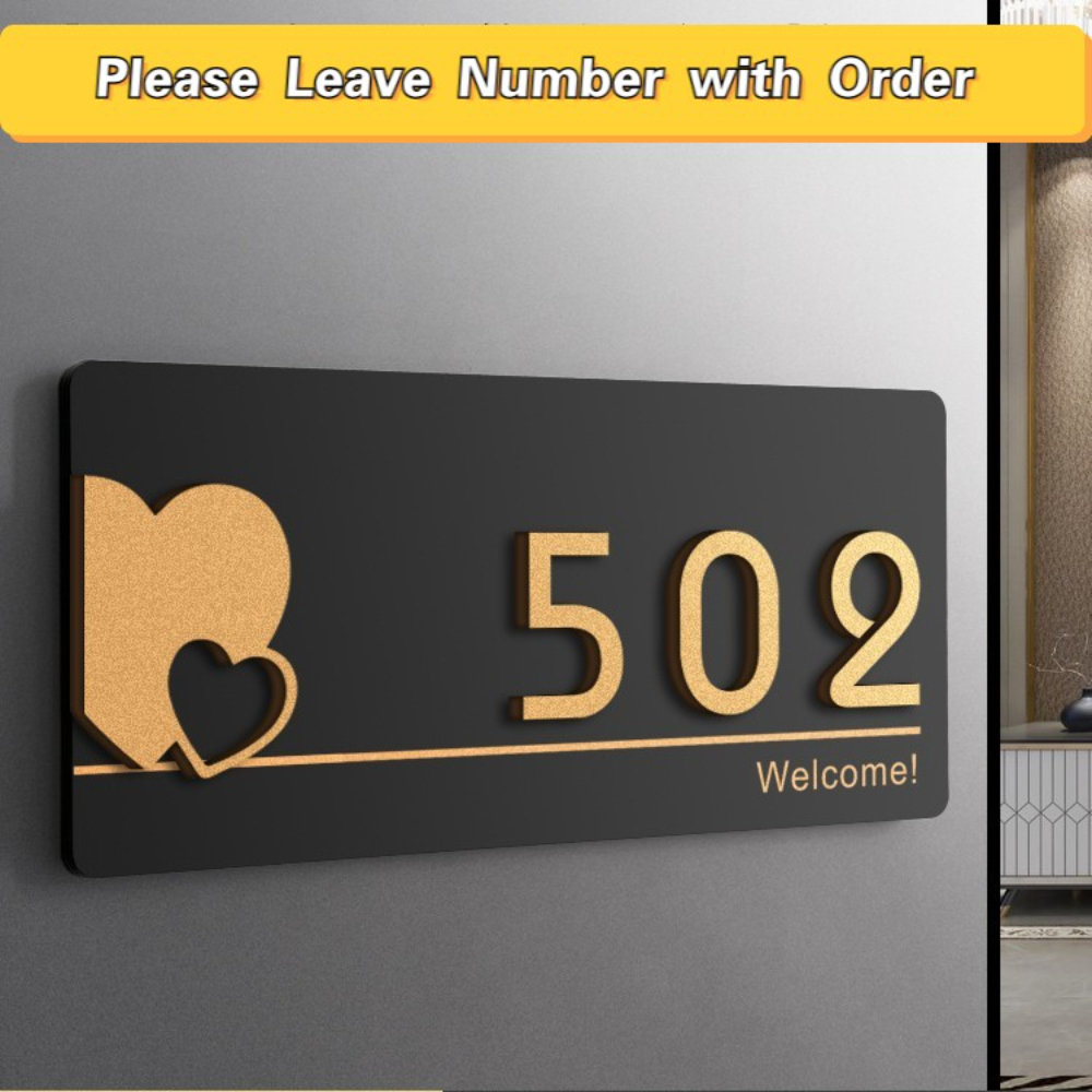 Acrylic Modern Door Plates Sho - Address Home Office review and price