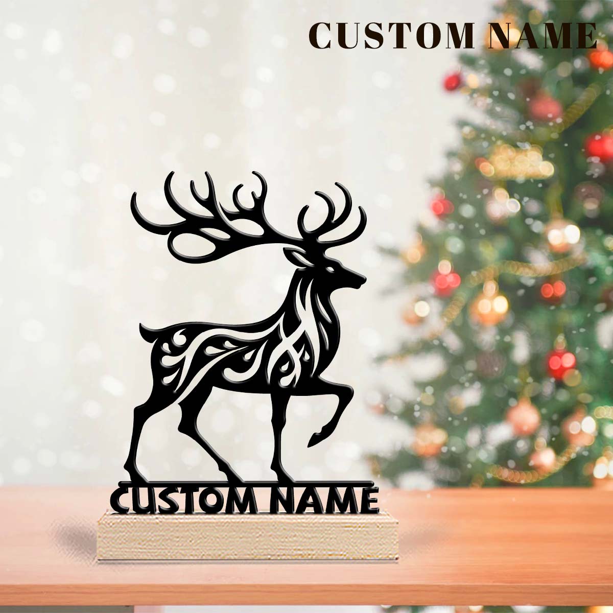 1Pc Csutom  Running Deer Woode - Home Office Gifts review and price