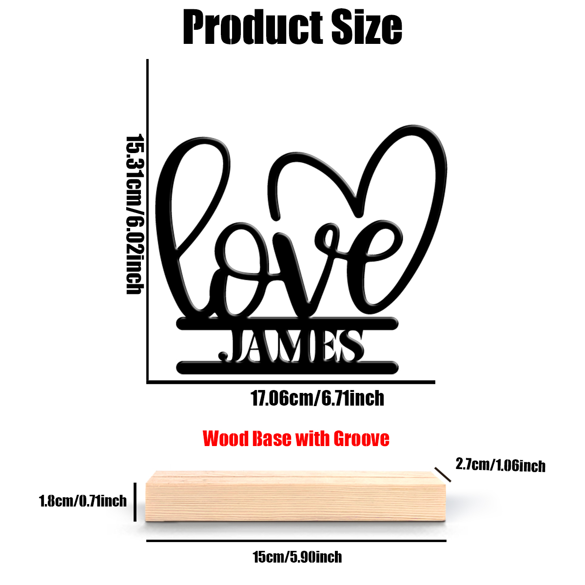 1Pc Csutom Valentine Love Hear - Home Office Gifts review and price