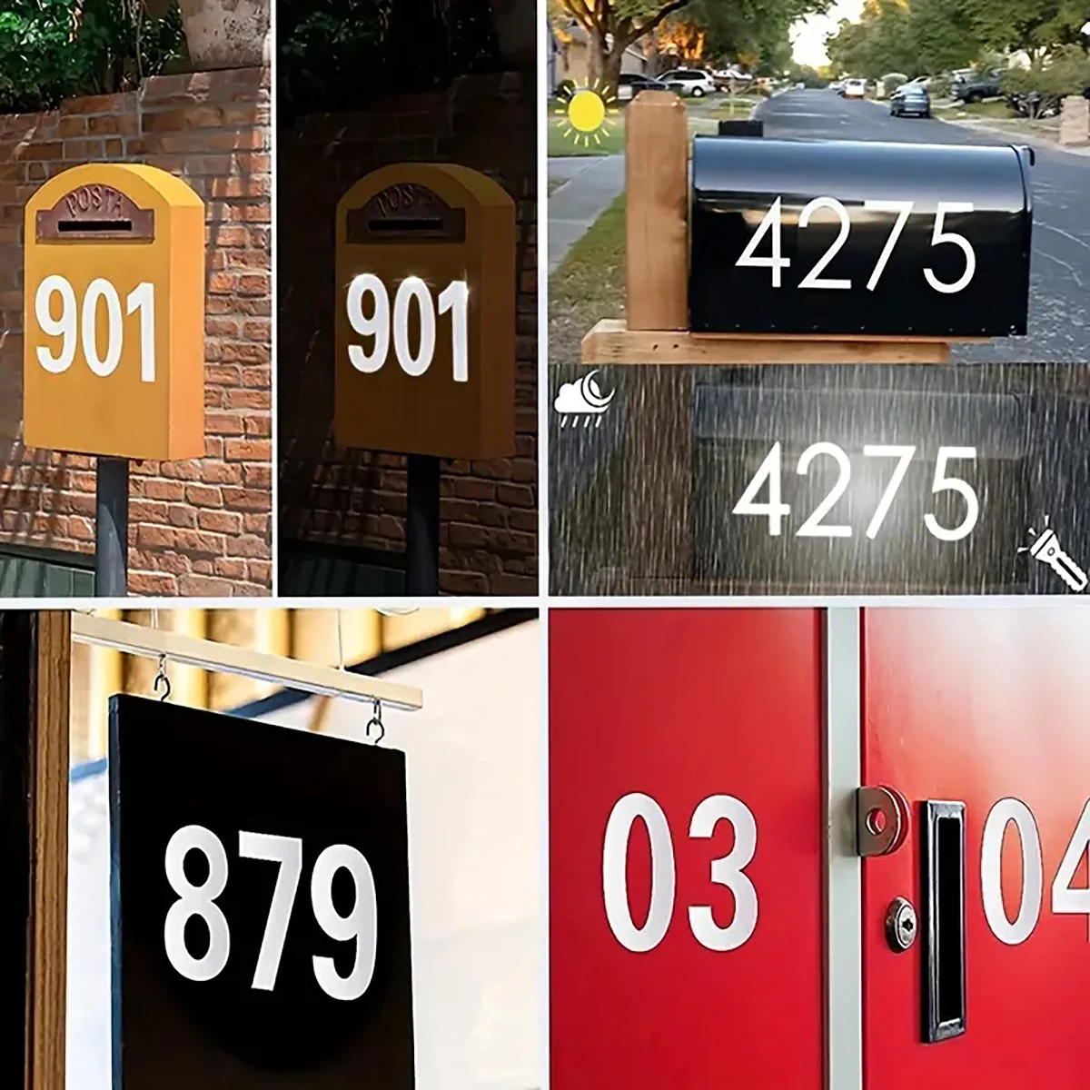 Reflective Digital stickers ma - Address Home Office review and price