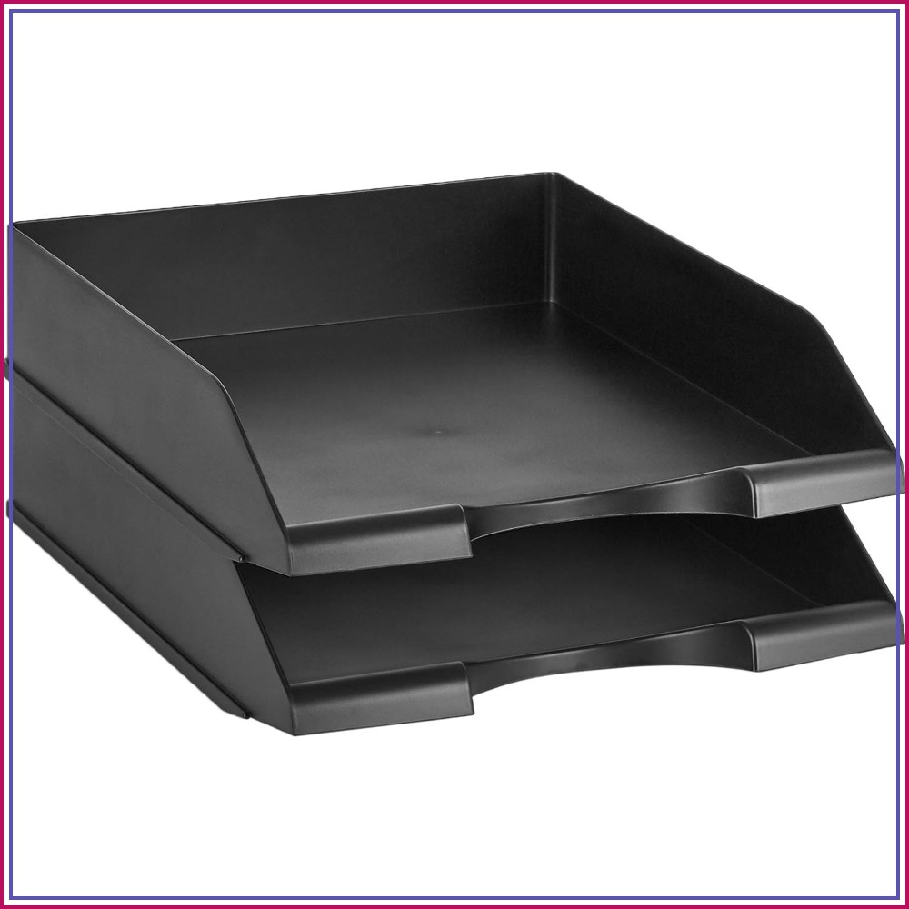 Stackable Desk Organizer, 2-Pa - Letter Tray Desk review and price