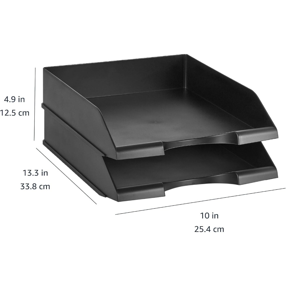 Stackable Desk Organizer, 2-Pa - Letter Tray Desk review and price