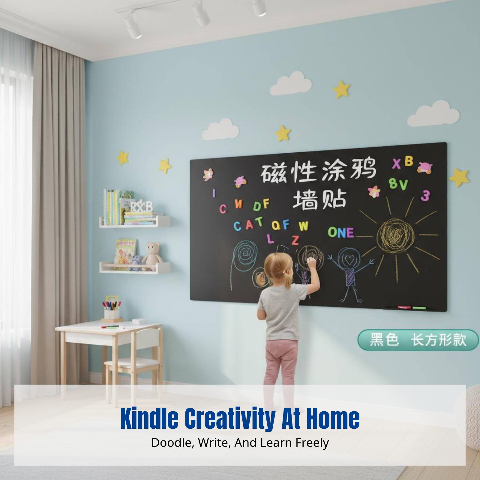 Whiteboard Wall Sticker for Ki - Whiteboard Magnetic review and price